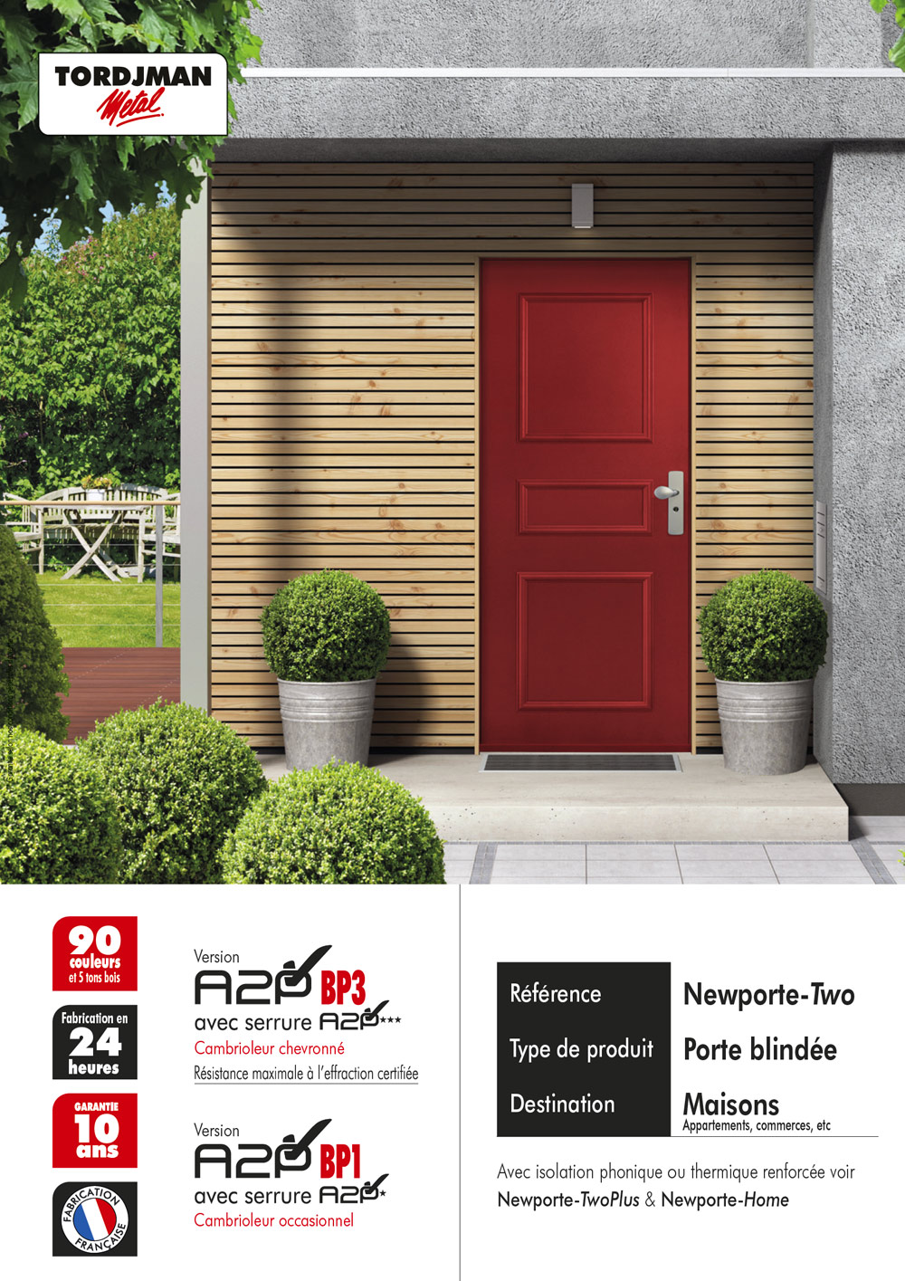 porte blindee serrure encastree Newporte