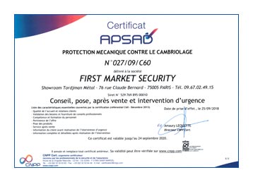 certification apsad