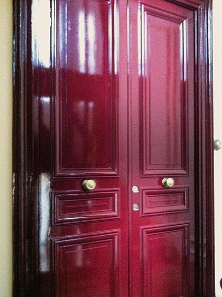 porte blindée design moulures décoratives